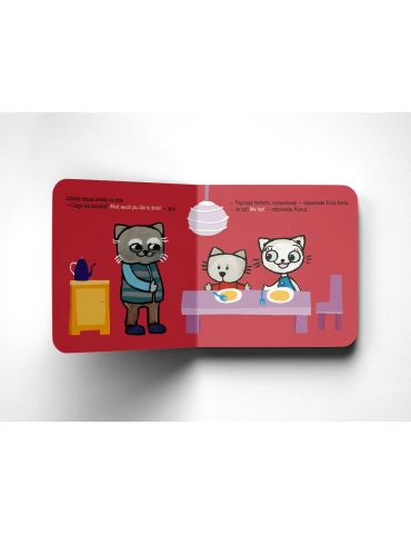 Książeczka Akdemia Kici Koci. Dzień z dziadkiem. A day with granpa A.Głowińska