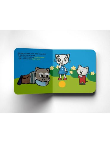 Książeczka Akdemia Kici Koci. Dzień z dziadkiem. A day with granpa A.Głowińska