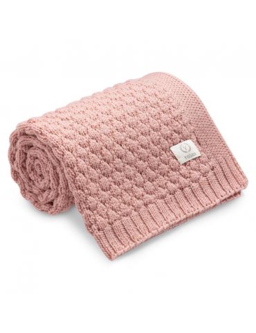 Yosoy Koc dziany 100% merino wool Bubbles jasny brudny róż Yosoy Koc dziany 100% merino wool Bubbles jasny brudny róż