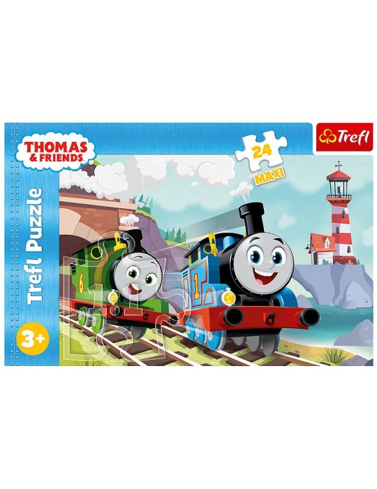 Trefl Puzzle Maxi Tomek i Percy na torach 24 elementy