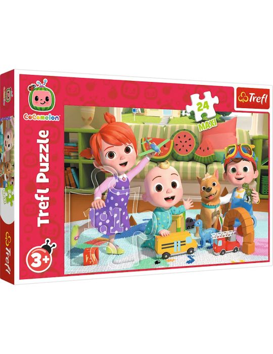 Trefl Puzzle Maxi Cocomelon, gotowi na przygodę 24 elementy