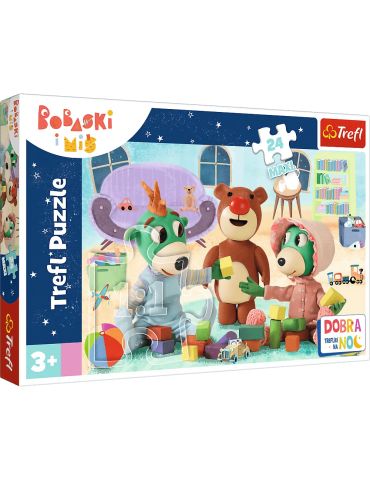 Trefl Puzzle Maxi Zabawy Treflików przed snem Dobranoc 24 elementy