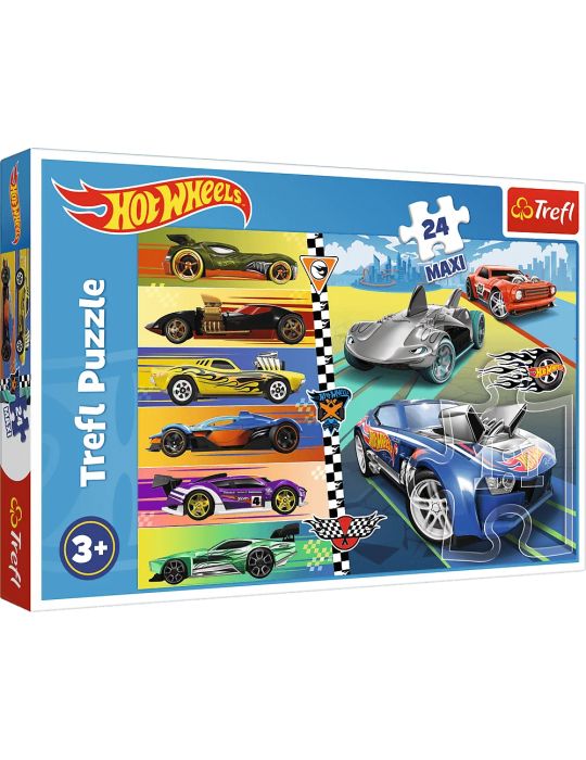 Trefl Puzzle Maxi Szybkie Hot Wheels 24 elementy