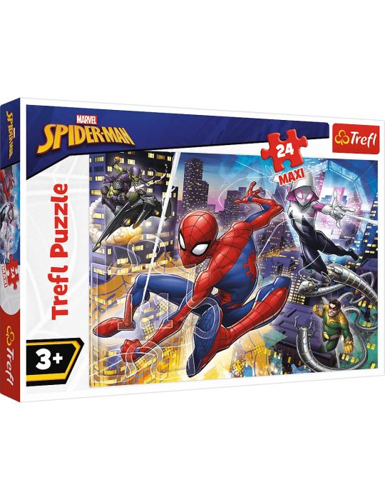 Trefl Puzzle Maxi Nieustraszony Spider Man 24 elementy