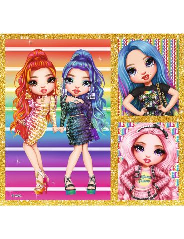 Trefl Puzzle Rainbow High 10w1 Kolekcja modnych laleczek