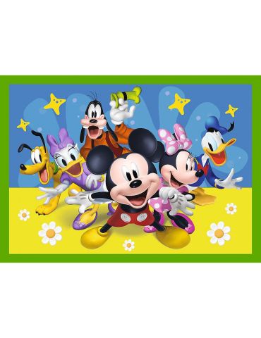 Trefl Puzzle Myszka Miki wśród przyjaciół 4w1