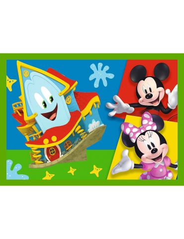Trefl Puzzle Myszka Miki wśród przyjaciół 4w1