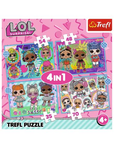 Trefl Puzzle L.O.L. Suprise Poznaj laleczki 4w1