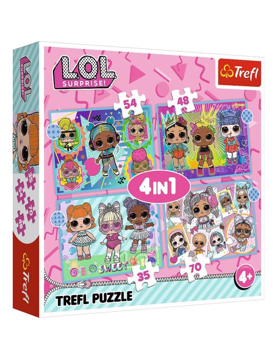 Trefl Puzzle L.O.L. Suprise Poznaj laleczki 4w1