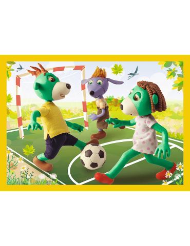 Trefl Puzzle Wspólne zabawy Treflików Rodzina Treflików 4w1