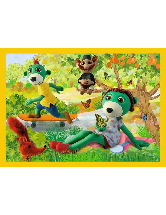 Trefl Puzzle Wspólne zabawy Treflików Rodzina Treflików 4w1