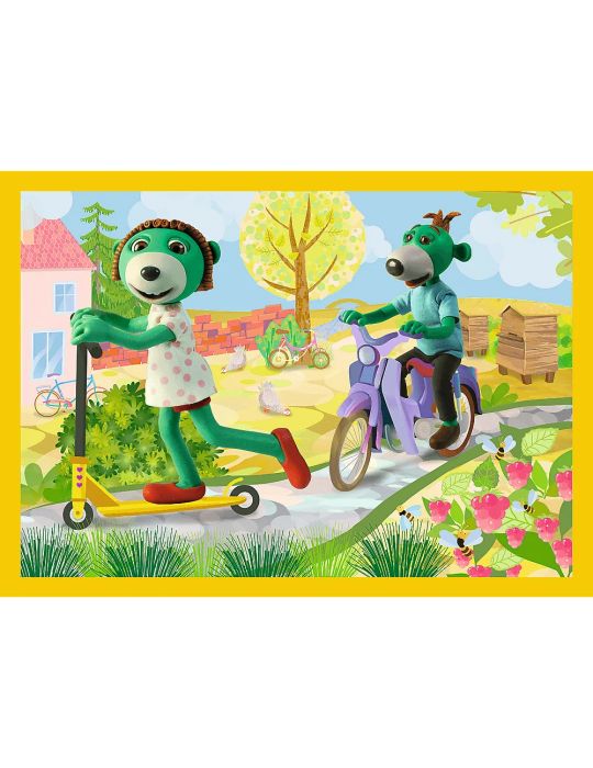 Trefl Puzzle Wspólne zabawy Treflików Rodzina Treflików 4w1