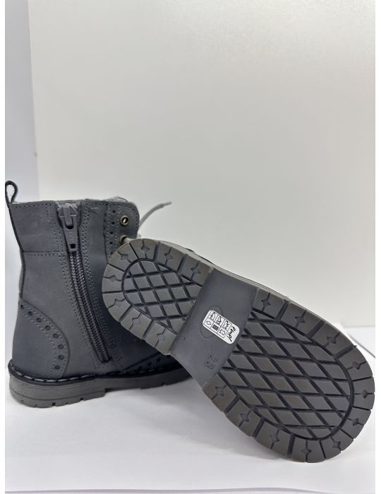 Emel Buty skórzane dziecięce zimowe Trzewiki ocieplane E 1183-17