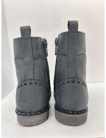 Emel Buty skórzane dziecięce zimowe Trzewiki ocieplane E 1183-17 Emel Buty skórzane dziecięce zimowe Trzewiki ocieplane E 1183-17