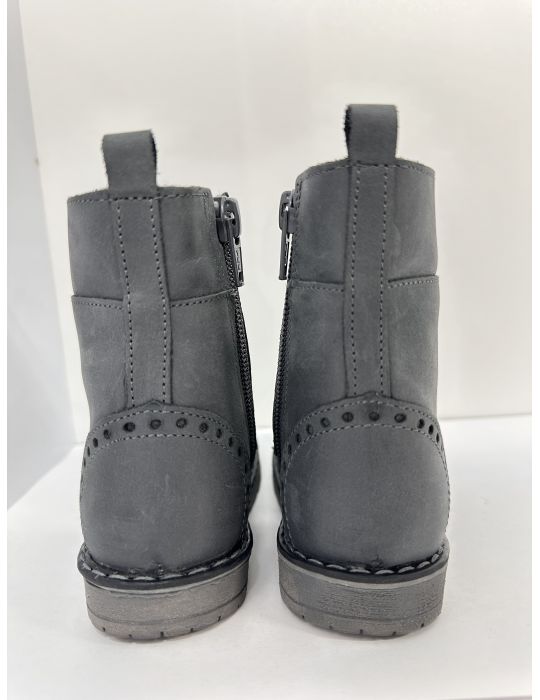 Emel Buty skórzane dziecięce zimowe Trzewiki ocieplane E 1183-17