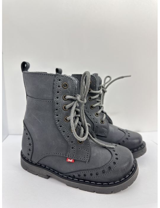 Emel Buty skórzane dziecięce zimowe Trzewiki ocieplane E 1183-17