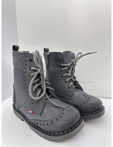 Emel Buty skórzane dziecięce zimowe Trzewiki ocieplane E 1183-17 Emel Buty skórzane dziecięce zimowe Trzewiki ocieplane E 1183-17