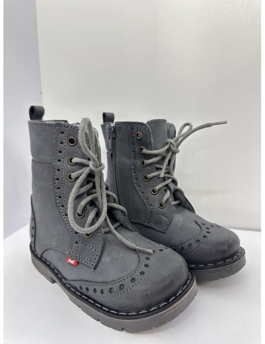 Emel Buty skórzane dziecięce zimowe Trzewiki ocieplane E 1183-17