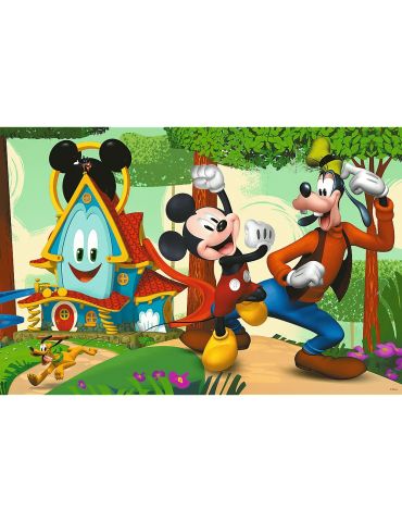 Trefl Puzzle Wesoły Domek i przyjaciele Myszka Miki Super maxi 24 elementy