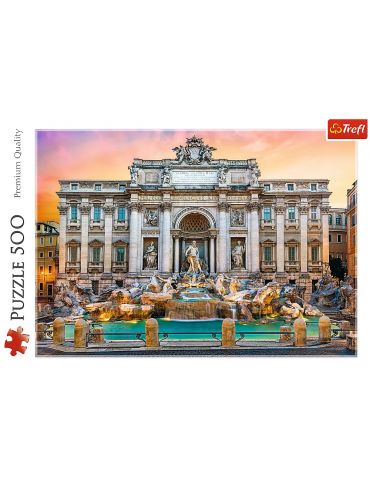 Trefl Puzzle Fontanna di Trevi Rzym 500 elementów Trefl Puzzle Fontanna di Trevi Rzym 500 elementów