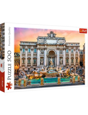 Trefl Puzzle Fontanna di Trevi Rzym 500 elementów Trefl Puzzle Fontanna di Trevi Rzym 500 elementów