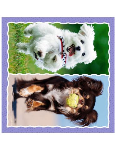 Trefl Puzzle Urocze pieski 3w1