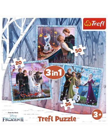 Trefl Puzzle Magiczna Opowieść Frozen Kraina lodu 3w1