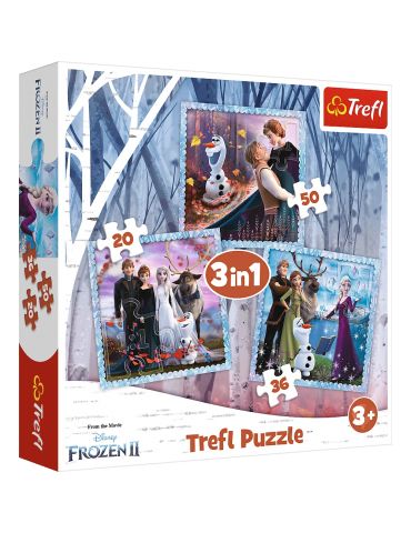 Trefl Puzzle Magiczna Opowieść Frozen Kraina lodu 3w1