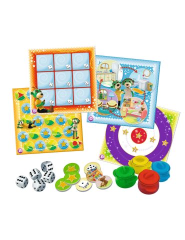 Trefl Gra planszowa Rodzina Treflików Kalejdoskop 15 gier Trefliki