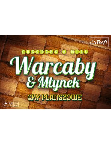 Trefl Gra planszowa Warcaby i Młynek