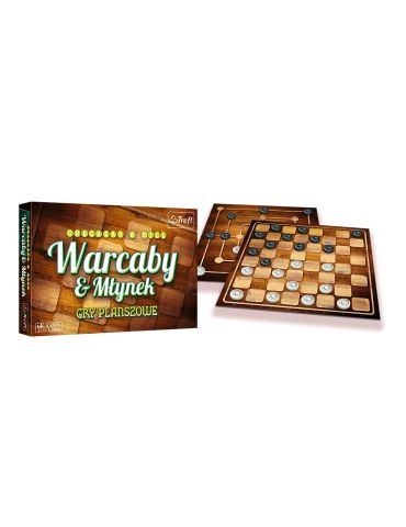 Trefl Gra planszowa Warcaby i Młynek