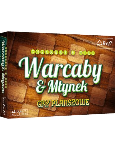 Trefl Gra planszowa Warcaby i Młynek