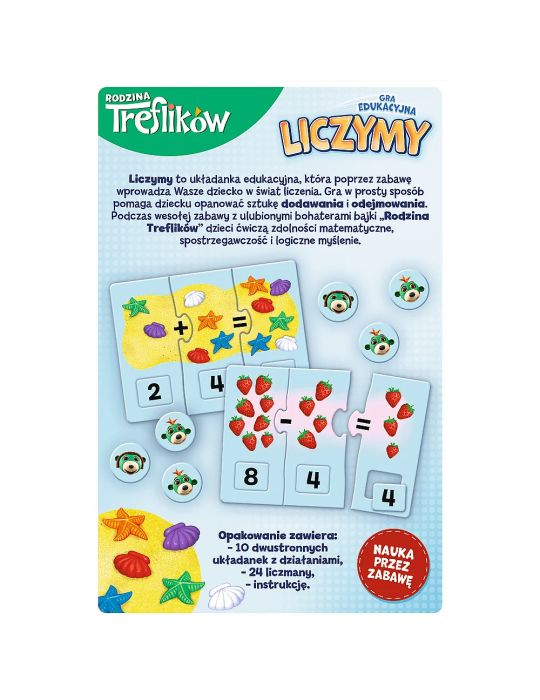 Trefl Gra edukacyjna Liczymy Rodzina Treflików