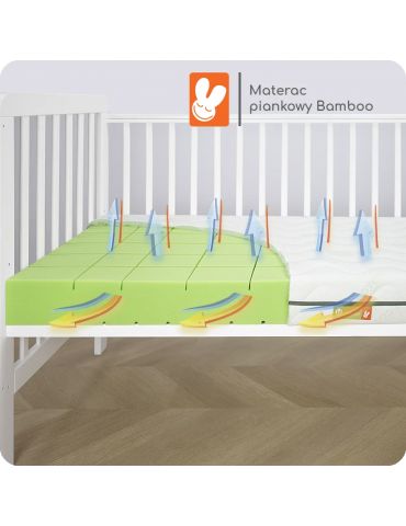 Fiki Miki materac piankowy 120x60 Bamboo
