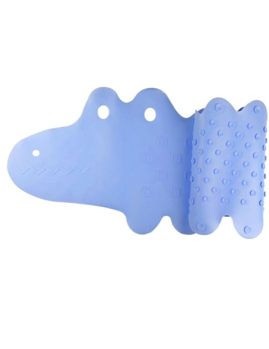 Bocioland Mata antypoślizgowa do kąpieli Krokodyl niebieska