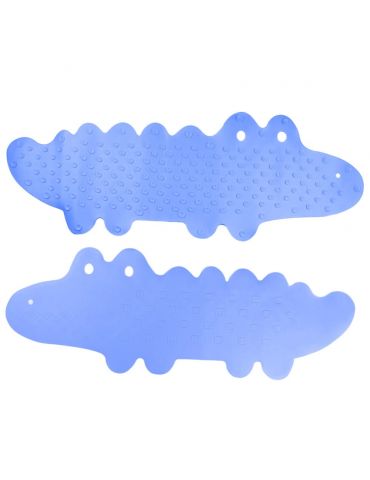 Bocioland Mata antypoślizgowa do kąpieli Krokodyl niebieska