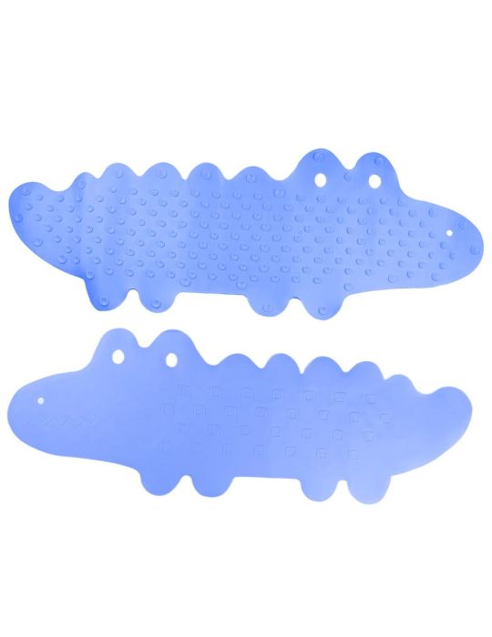 Bocioland Mata antypoślizgowa do kąpieli Krokodyl niebieska