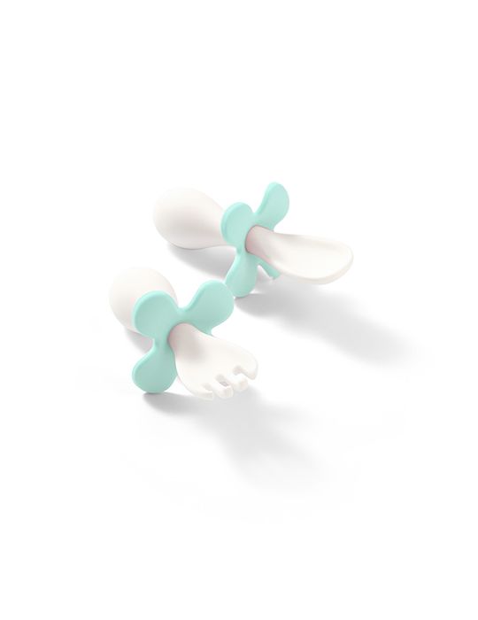 BabyOno Sztućce ergonomiczne miętowe