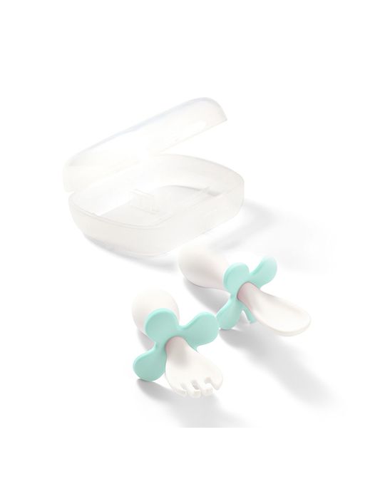 BabyOno Sztućce ergonomiczne miętowe