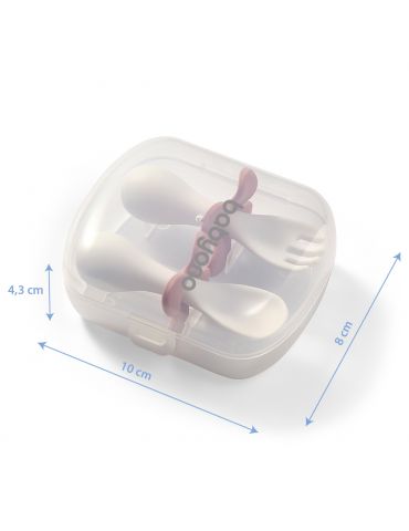 BabyOno Sztućce ergonomiczne niebieskie