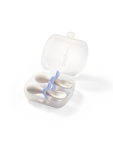 BabyOno Sztućce ergonomiczne niebieskie