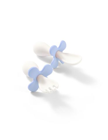 BabyOno Sztućce ergonomiczne niebieskie