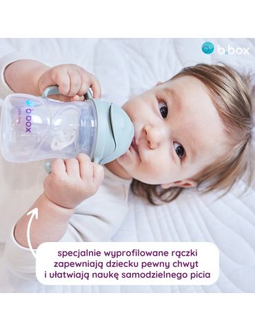 B.Box Bidon ze słomką 240ml Błękitny
