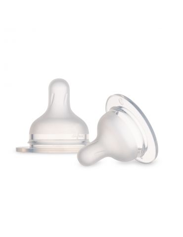 Canpol Babies Smoczek silikonowy do butelki S-Shape XL szybki/kaszka 9m+ 2 szt.