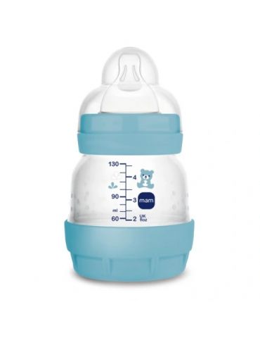 MAM Butelka Anti-Colic Perfect Start 130ml 0m niebieska MAM Butelka Anti-Colic Perfect Start 130ml 0m niebieska
