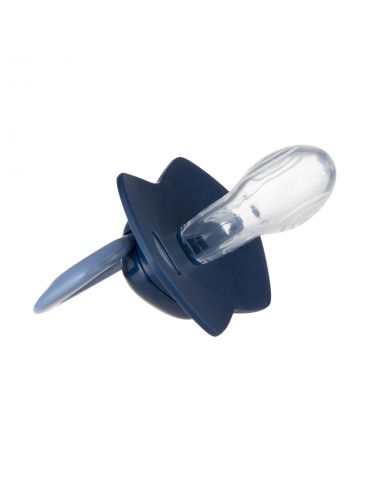 Canpol Babies Smoczek silikonowy symetryczny Light touch GOLD 6-18 m 2 szt. niebieski