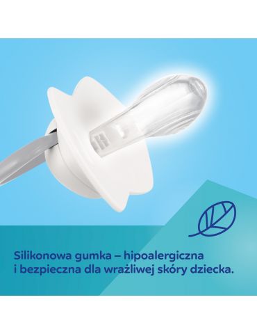 Canpol Babies Smoczek silikonowy symetryczny Light touch GOLD 6-18 m 2 szt. różowy