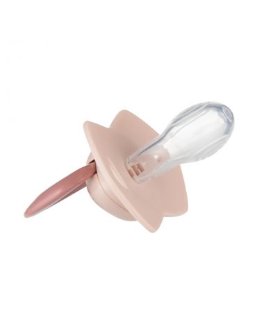 Canpol Babies Smoczek silikonowy symetryczny Light touch GOLD 6-18 m 2 szt. różowy