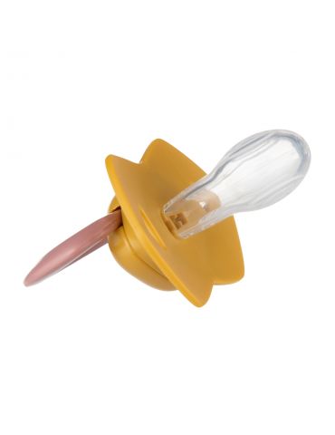 Canpol Babies Smoczek silikonowy symetryczny Light touch GOLD 6-18 m 2 szt. różowy
