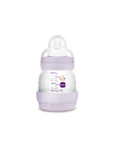 MAM Butelka Anti-Colic Perfect Start 130ml 0m fioletowa
